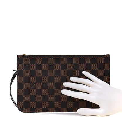 Louis Vuitton Damier Ebene Neverfull MM GM Pochette 2 of 13