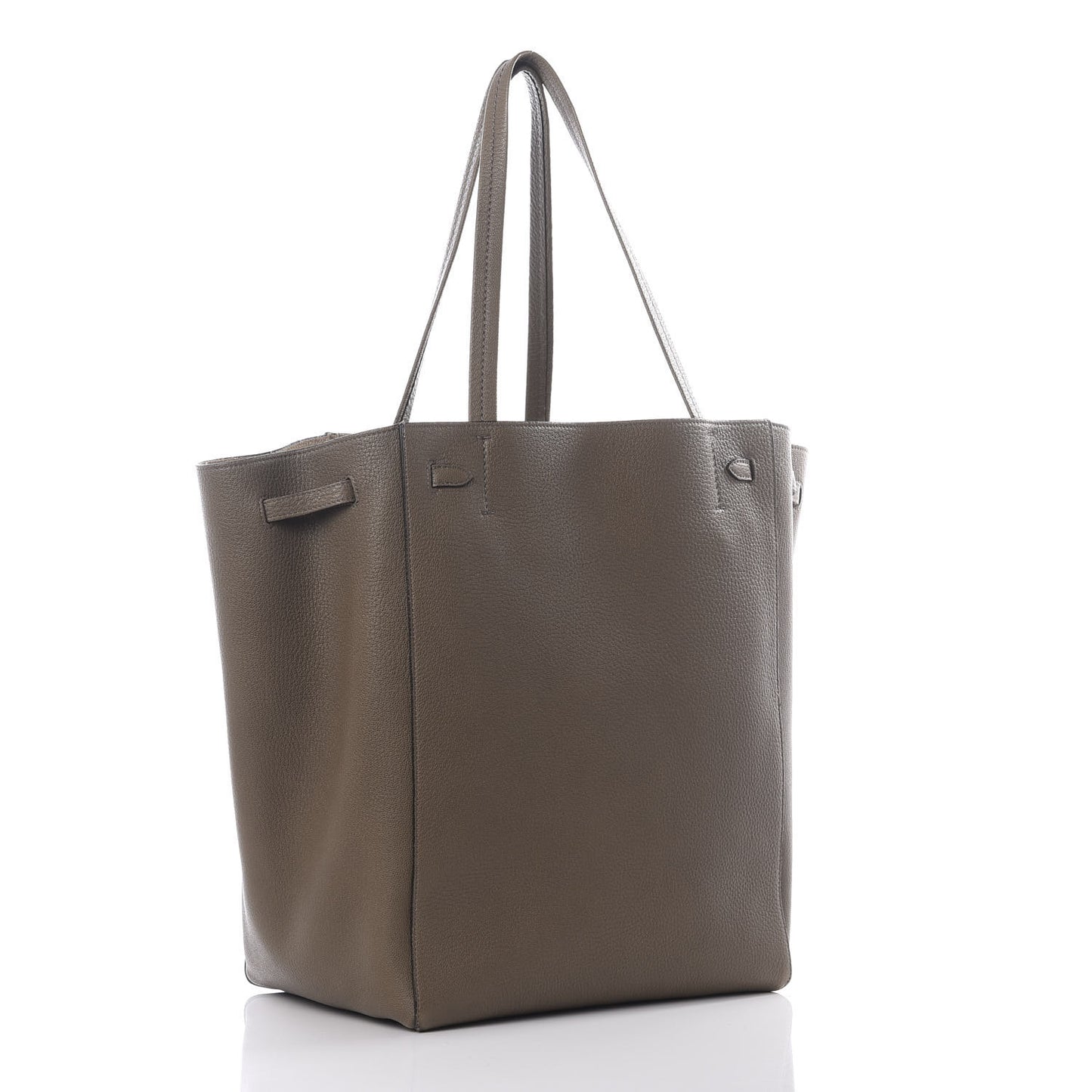 Soft Grained Calfskin Medium Belt Cabas Phantom Taupe