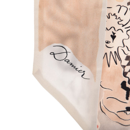 Christian Dior Silk Damier Mitzah Scarf 6 of 7