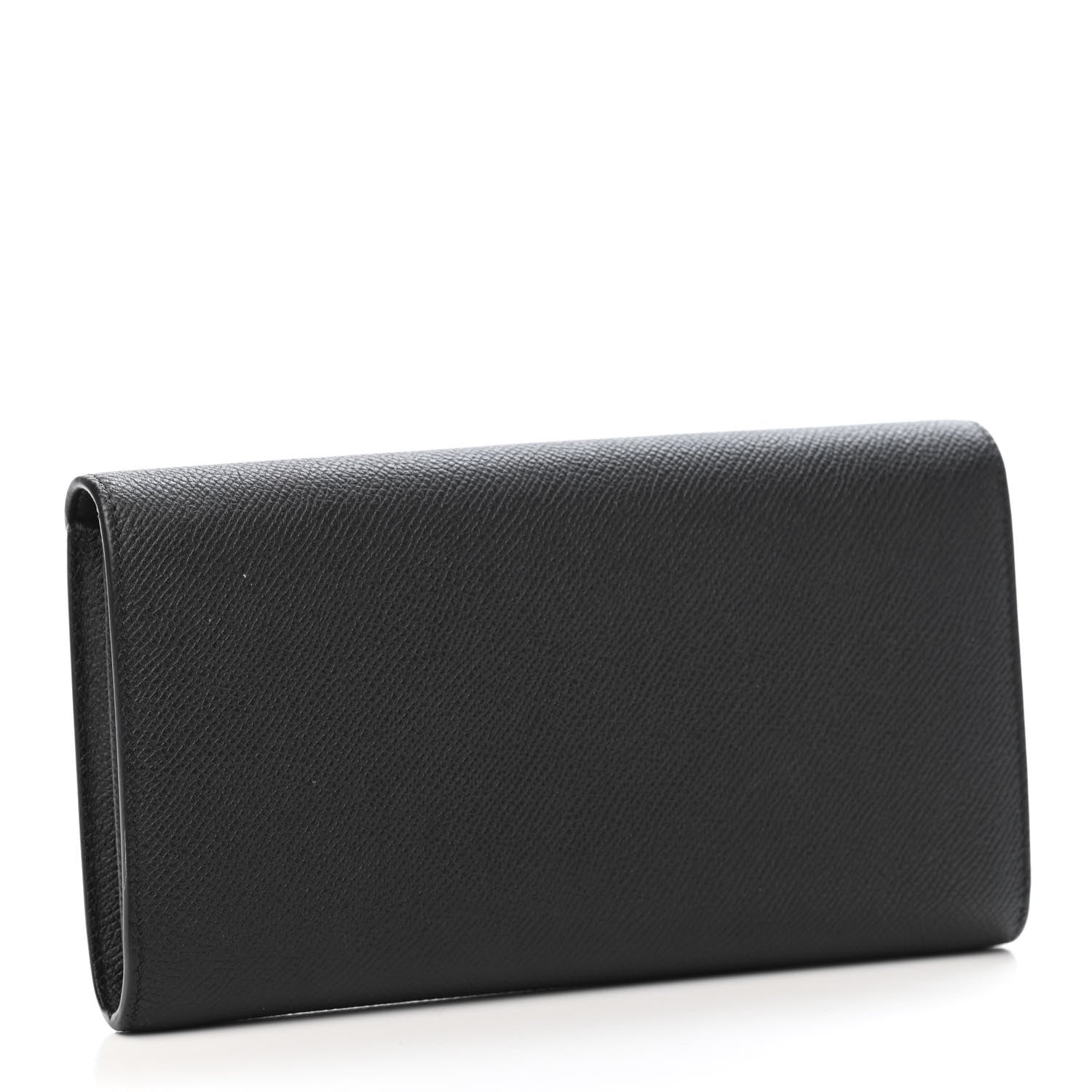 Celine Grained Calfskin Large Trotteur Multifunction Flap Wallet Black 2 of 5