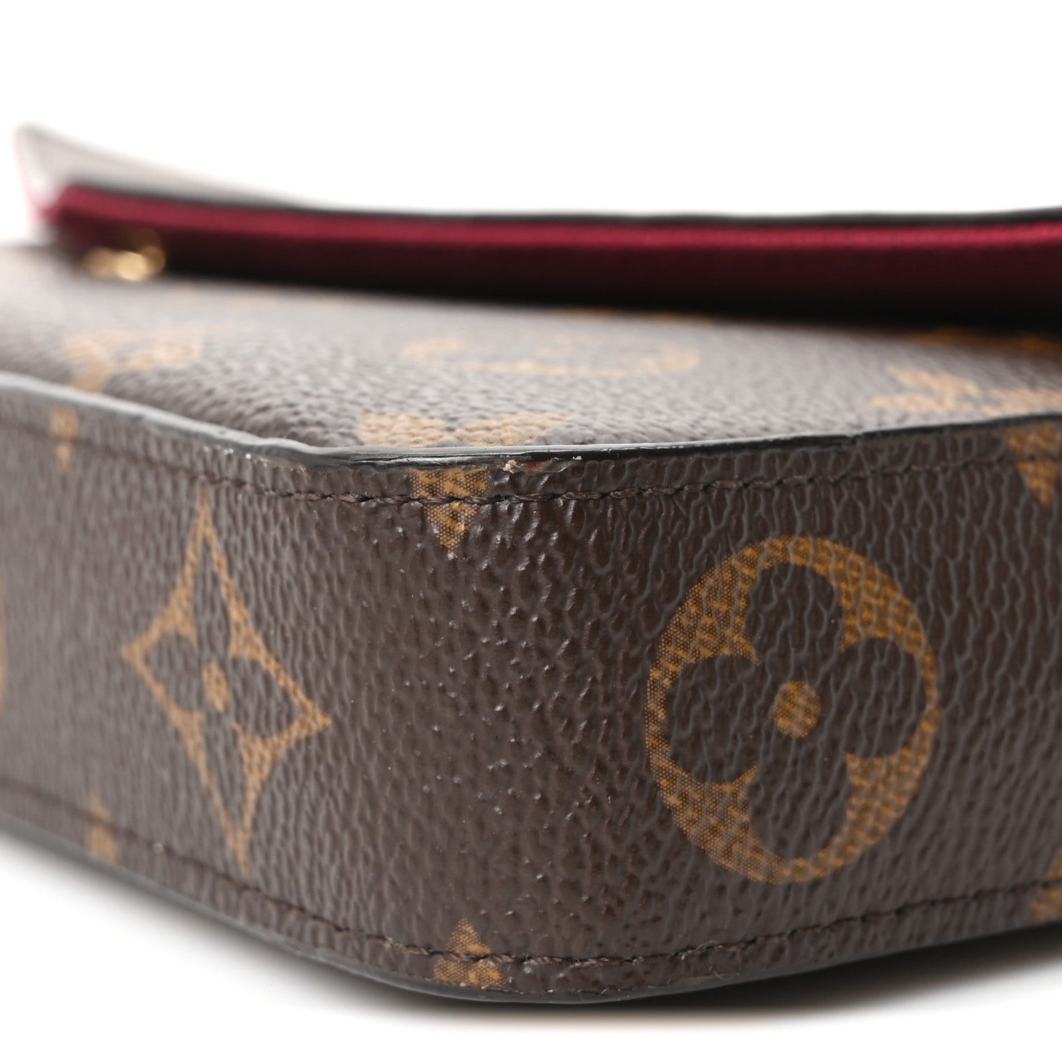 Louis Vuitton Monogram Pochette Felicie Chain Wallet Fuchsia 11 of 11