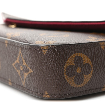 Louis Vuitton Monogram Pochette Felicie Chain Wallet Fuchsia 11 of 11