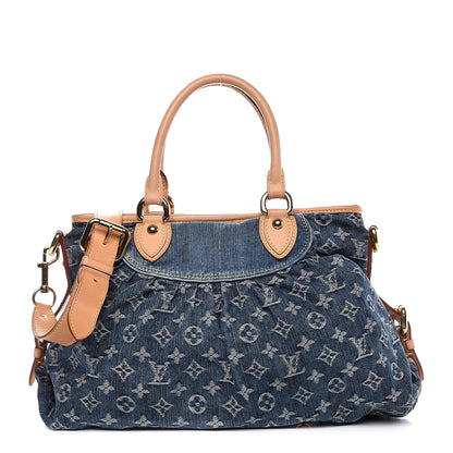 Louis Vuitton Denim Neo Cabby MM Blue 1 of 8