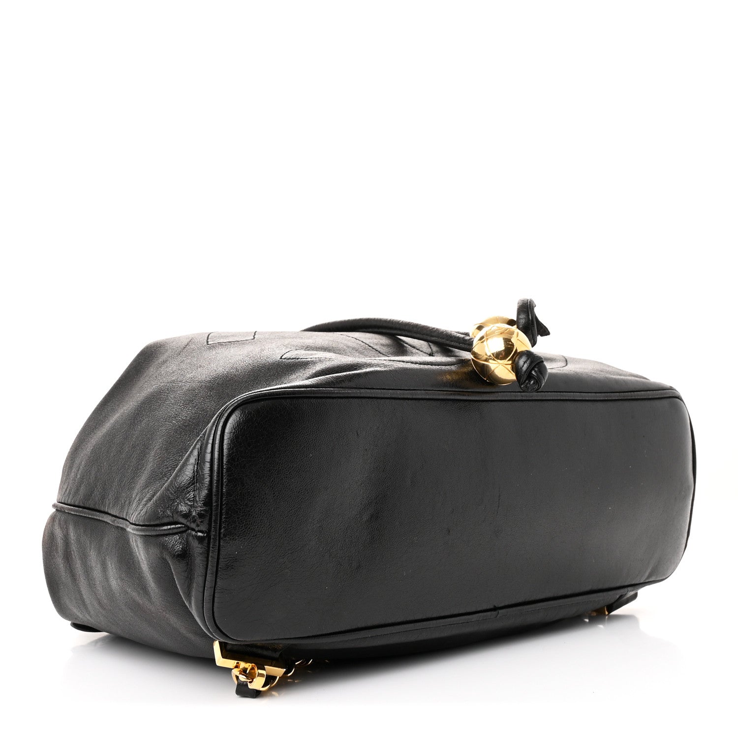 Chanel Lambskin CC Drawstring Backpack Black 5 of 12