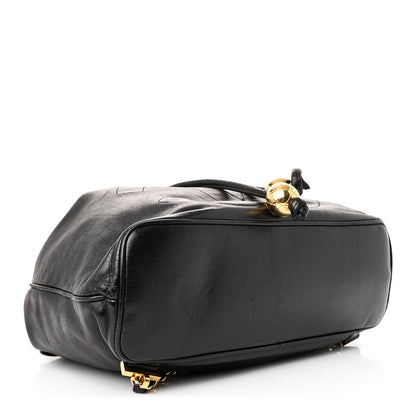 Chanel Lambskin CC Drawstring Backpack Black 5 of 12