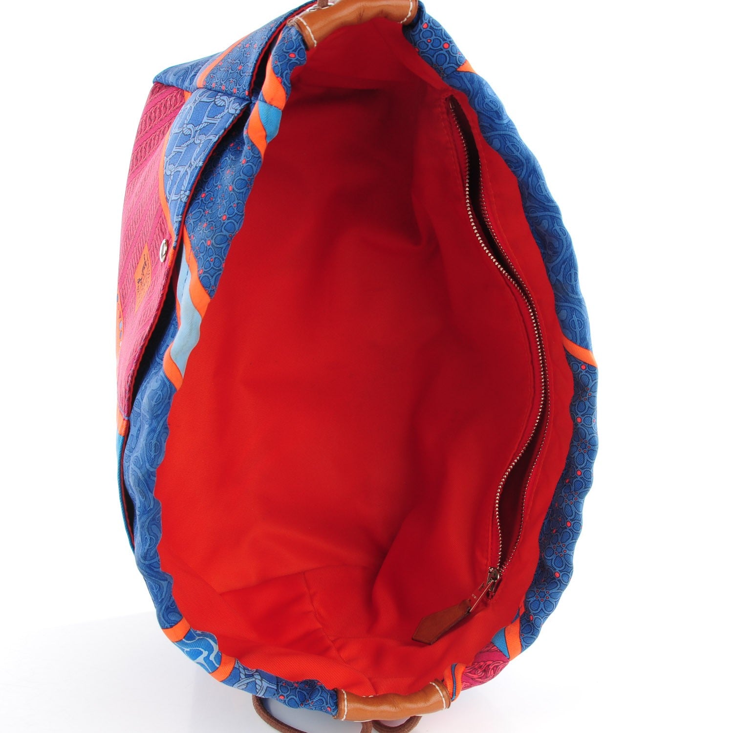 Hermes Silk Fourbi Carre en Cravates Bag Insert GM Bleu Saphir 8 of 12