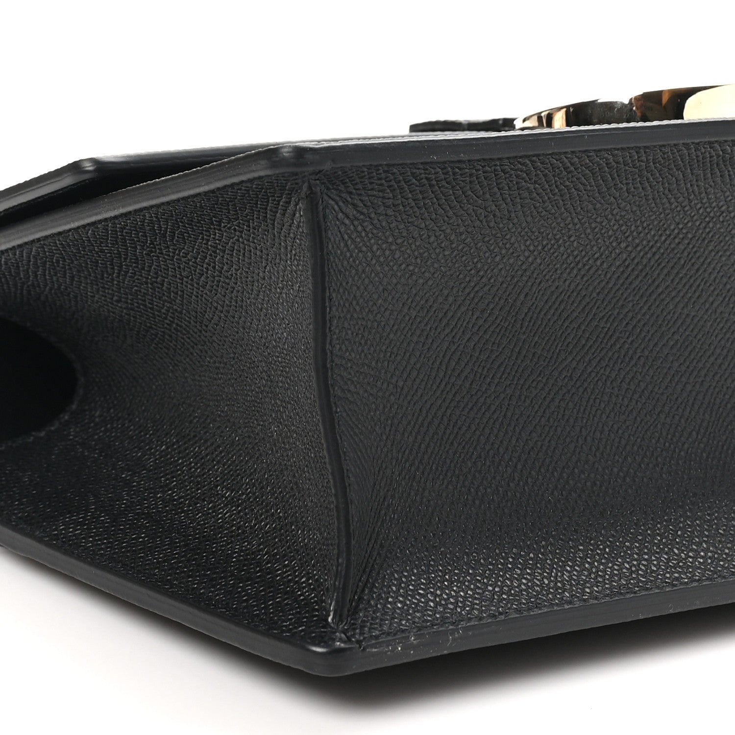 Christian Dior Grained Calfskin Embossed 30 Montaigne Chain Flap Bag Black 10 of 10