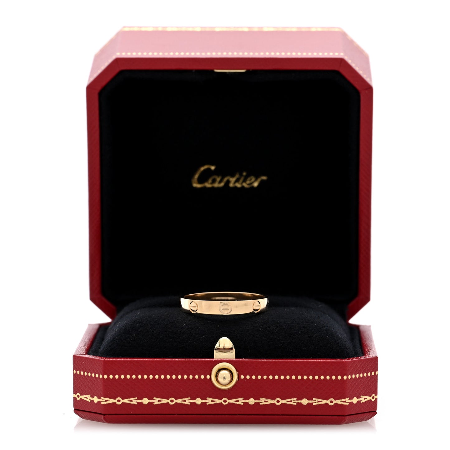 18K Yellow Gold 3.5mm LOVE Wedding Band Ring 63 10.25
