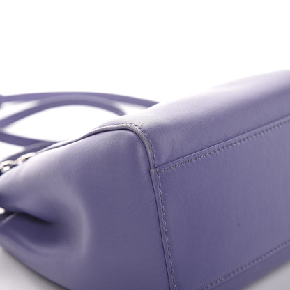 Fendi Nappa Mini Peekaboo Iconic Satchel Viola Cassis 10 of 13