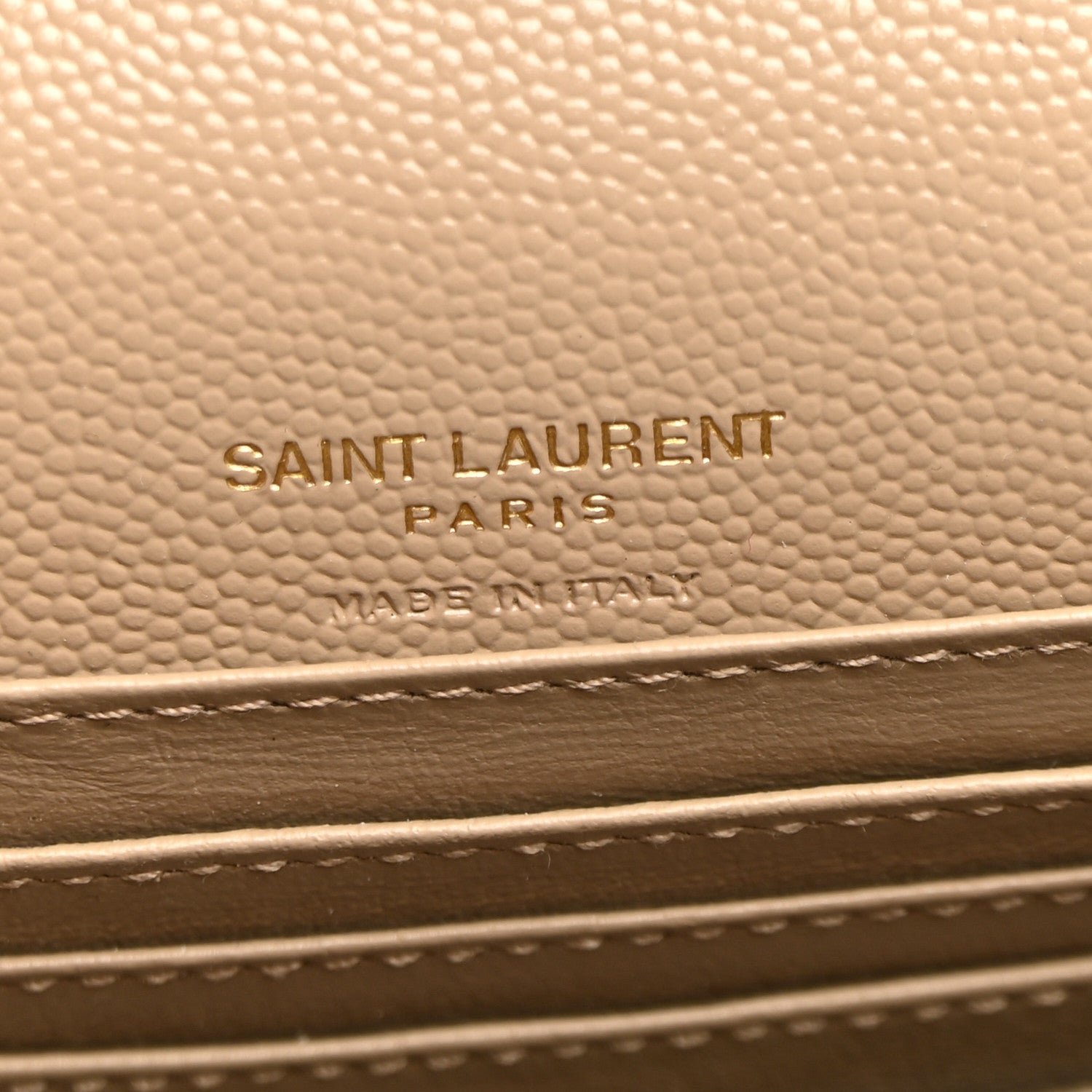Saint Laurent Grain De Poudre Monogram Kate Belt Bag Dark Beige 5 of 8