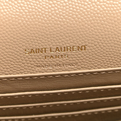 Saint Laurent Grain De Poudre Monogram Kate Belt Bag Dark Beige 5 of 8