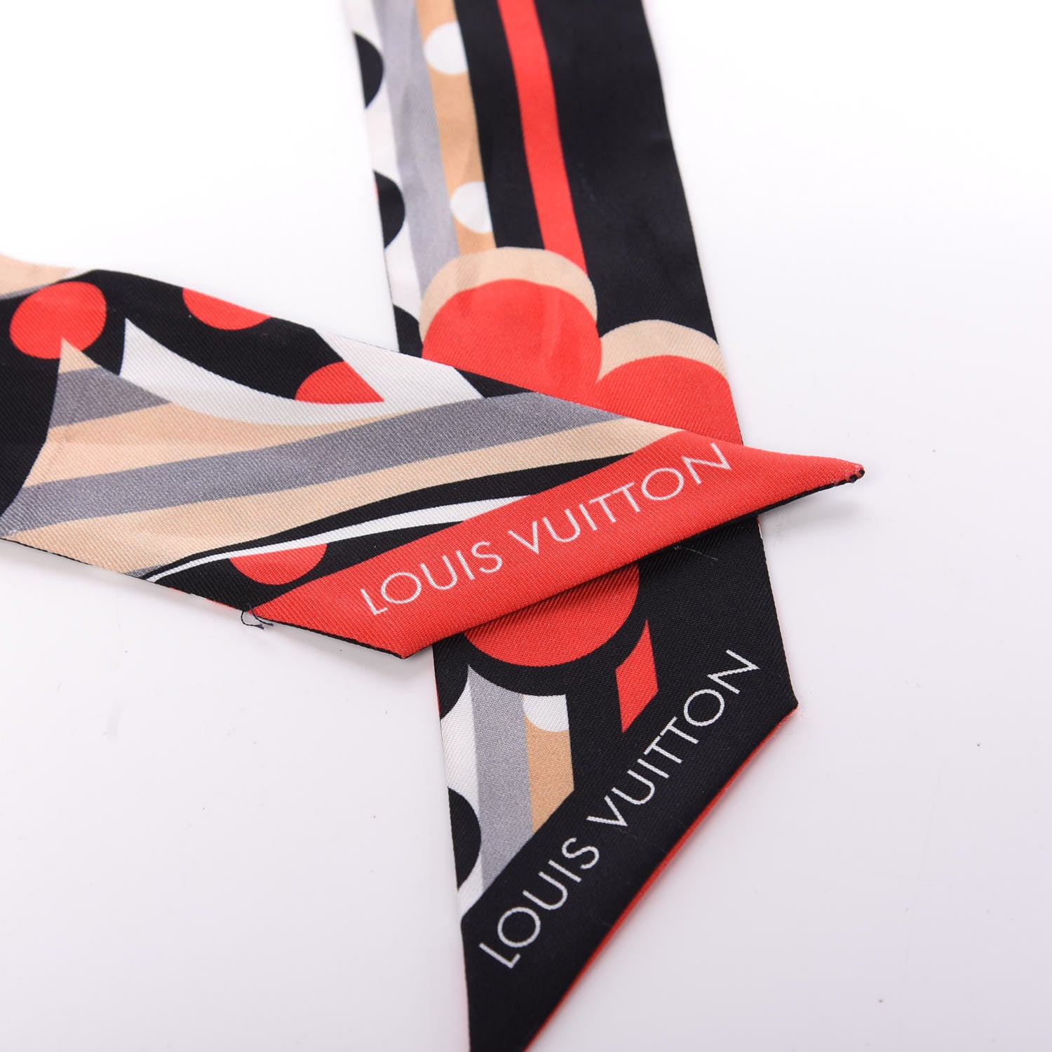 Louis Vuitton Silk Pop Monogram BB Bandeau Red 3 of 3