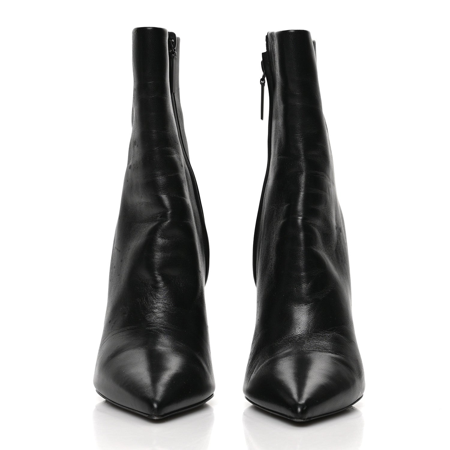 Saint Laurent Calfskin Opyum Ankle Boots 38 Black 2 of 7