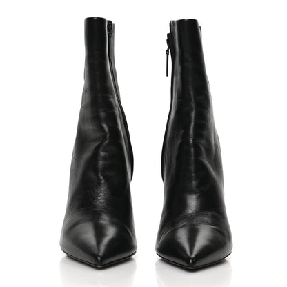 Saint Laurent Calfskin Opyum Ankle Boots 38 Black 2 of 7