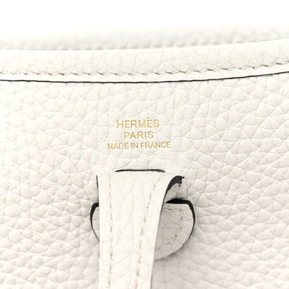 Hermes Taurillon Clemence Amazone Evelyne TPM New White 6 of 11