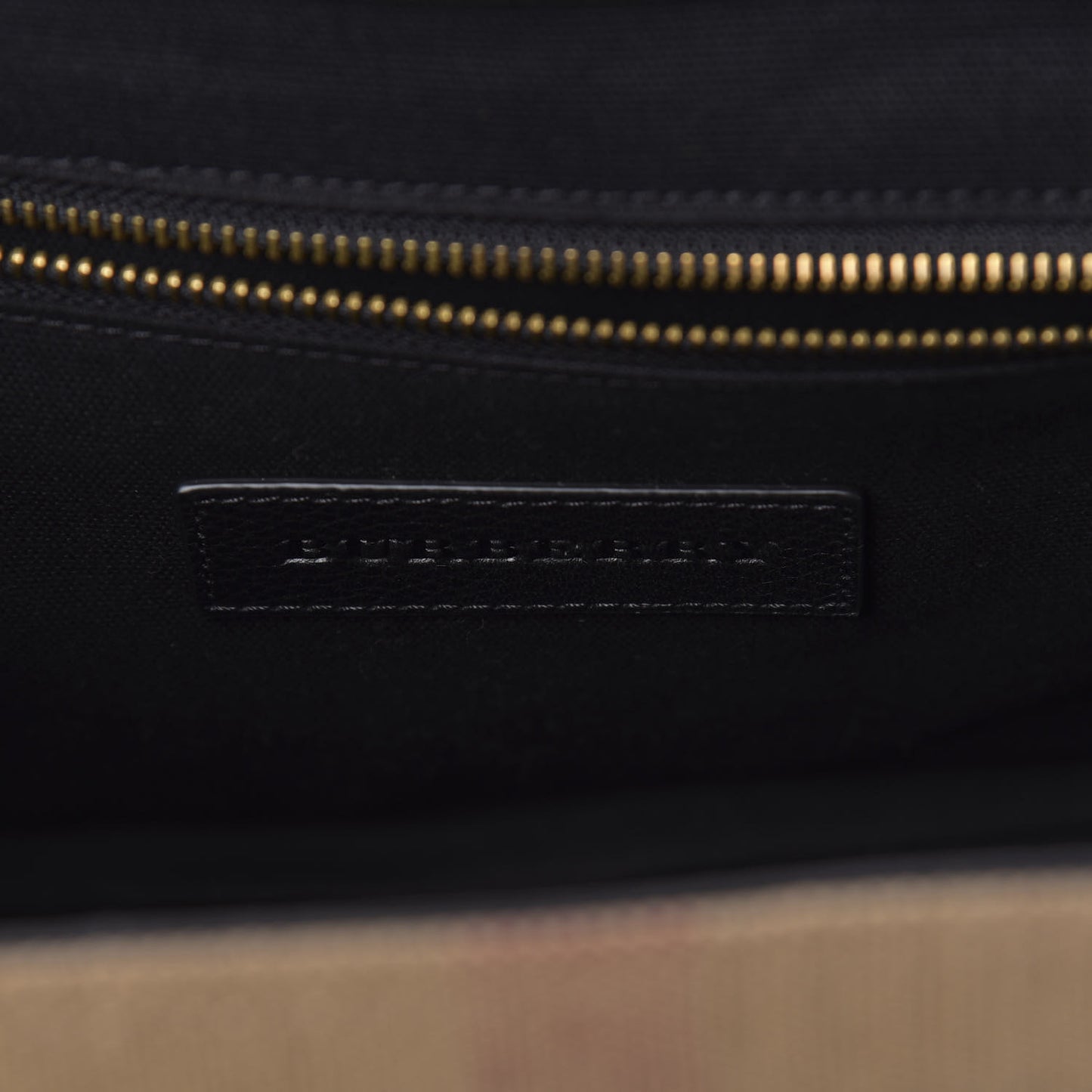 Canvas Mega Check Large Baildon Messenger Bag Black