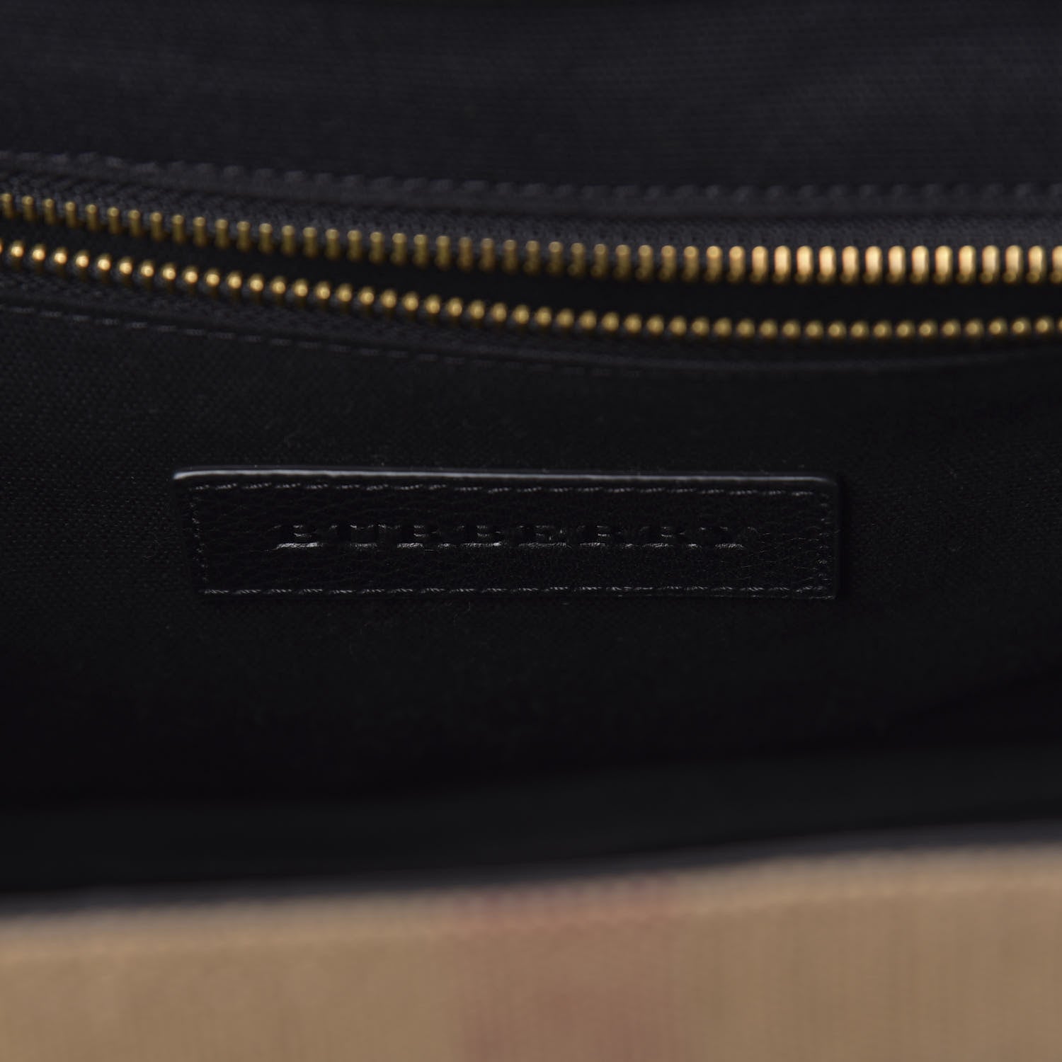 Burberry Canvas Mega Check Large Baildon Messenger Bag Black 8 of 11