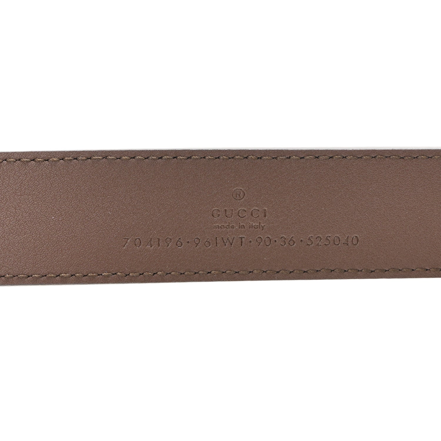 Gucci GG Supreme Monogram Textured Dollar Calfskin Web Ophidia Slip Handle Belt Bag 90 36 Beige Ebony New Acero 7 of 11