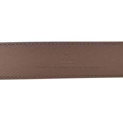 Gucci GG Supreme Monogram Textured Dollar Calfskin Web Ophidia Slip Handle Belt Bag 90 36 Beige Ebony New Acero 7 of 11