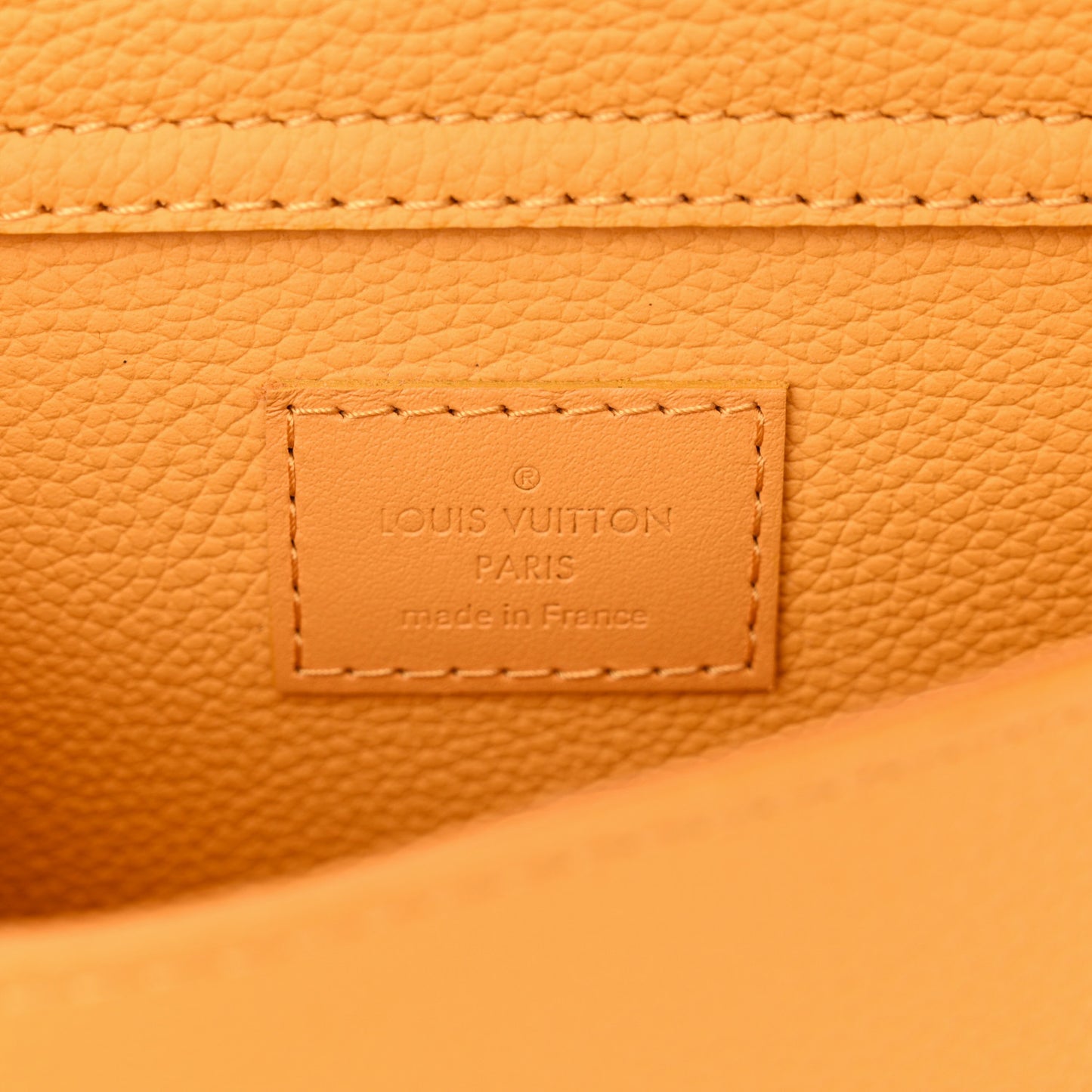 Grained Calfskin Aerogram Takeoff Sling Safran Yellow