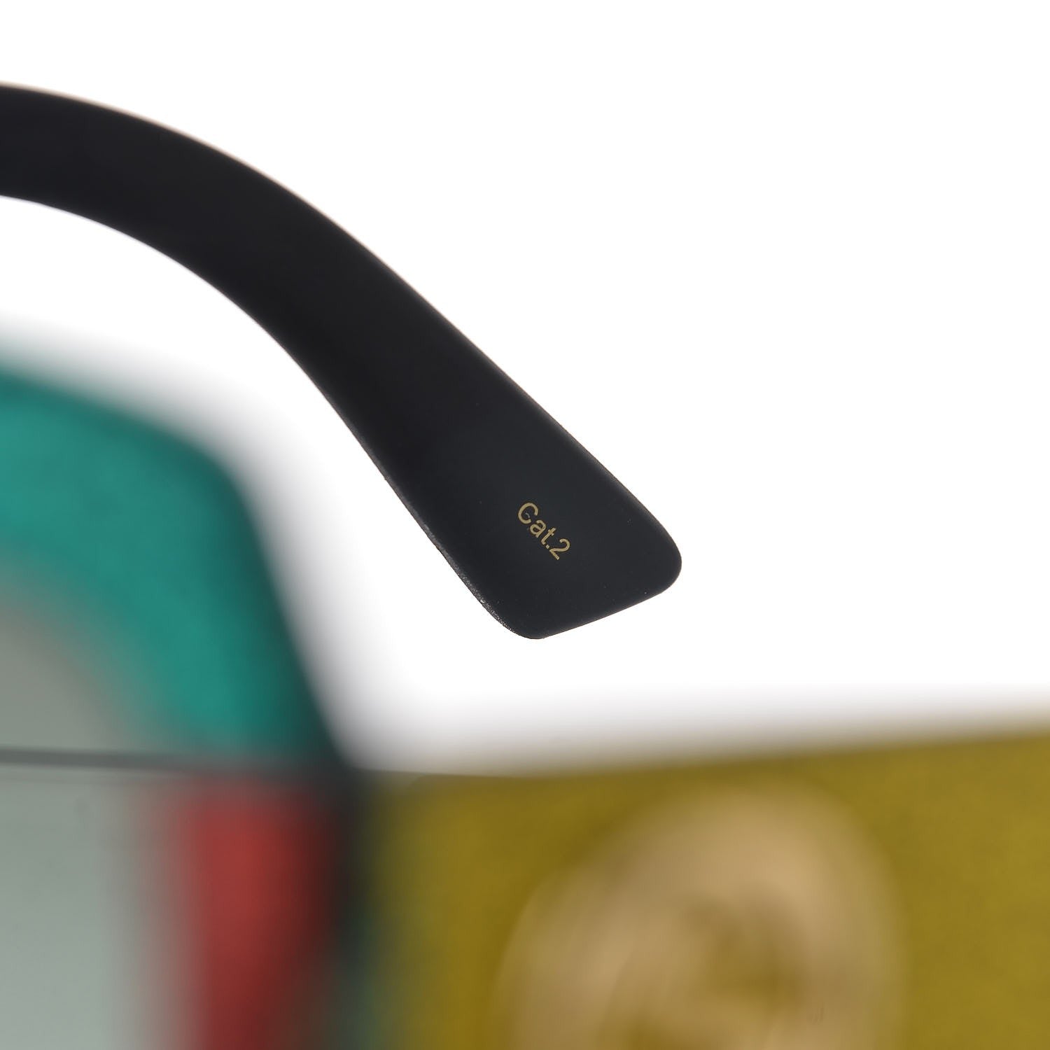 Gucci Square Frame GG0102S Sunglasses Glitter Red Black Green 7 of 9