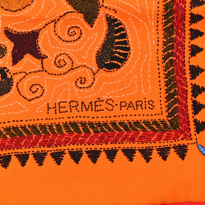 Hermes Silk Carre Kantha Scarf 90 3 of 3