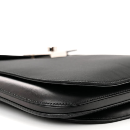 Prada Brushed Calfskin Nylon Small Margit Flap Bag Black 9 of 13