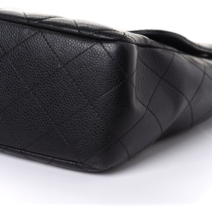 Chanel Caviar Quilted Jumbo Single Flap Black 10 of 11