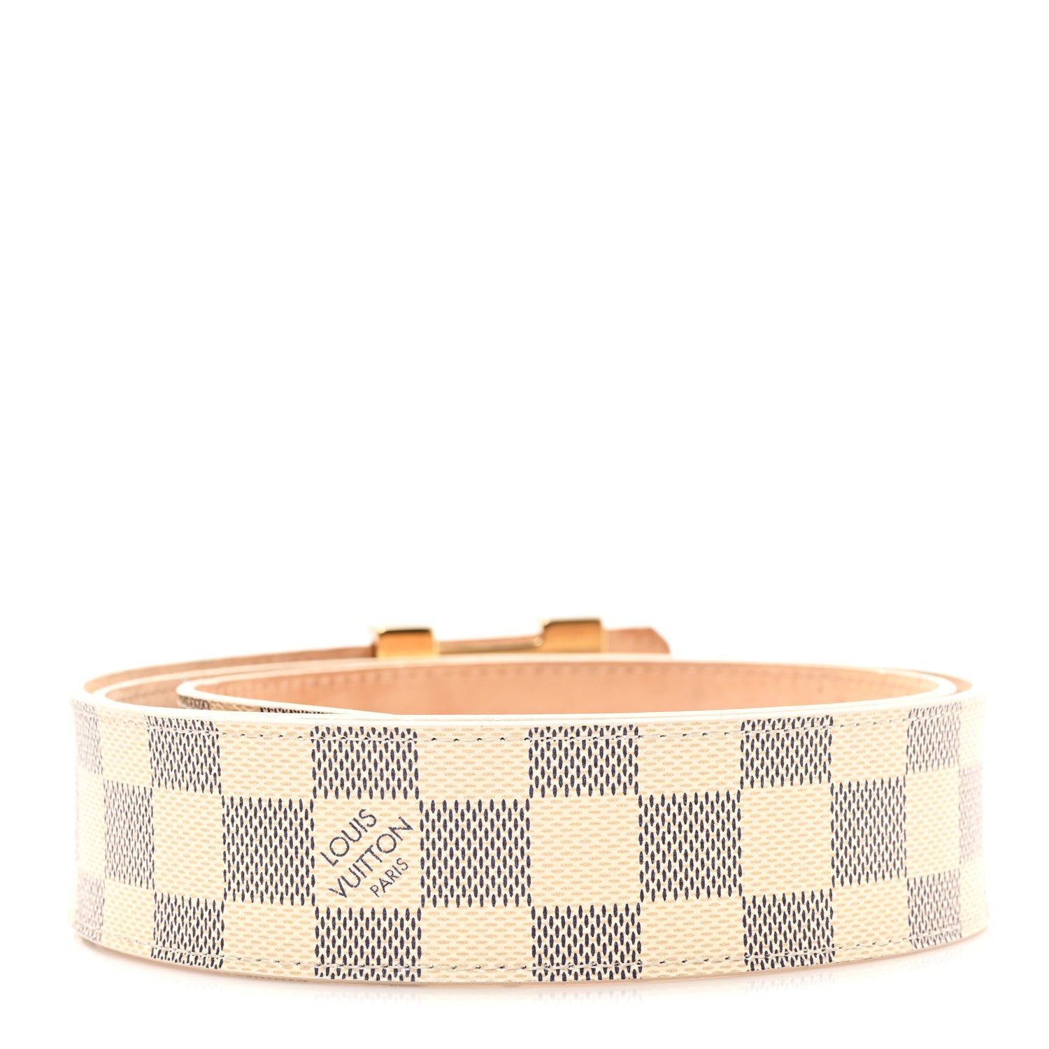 Louis Vuitton Damier Azur 40mm LV Initiales Belt 95 38 1 of 5