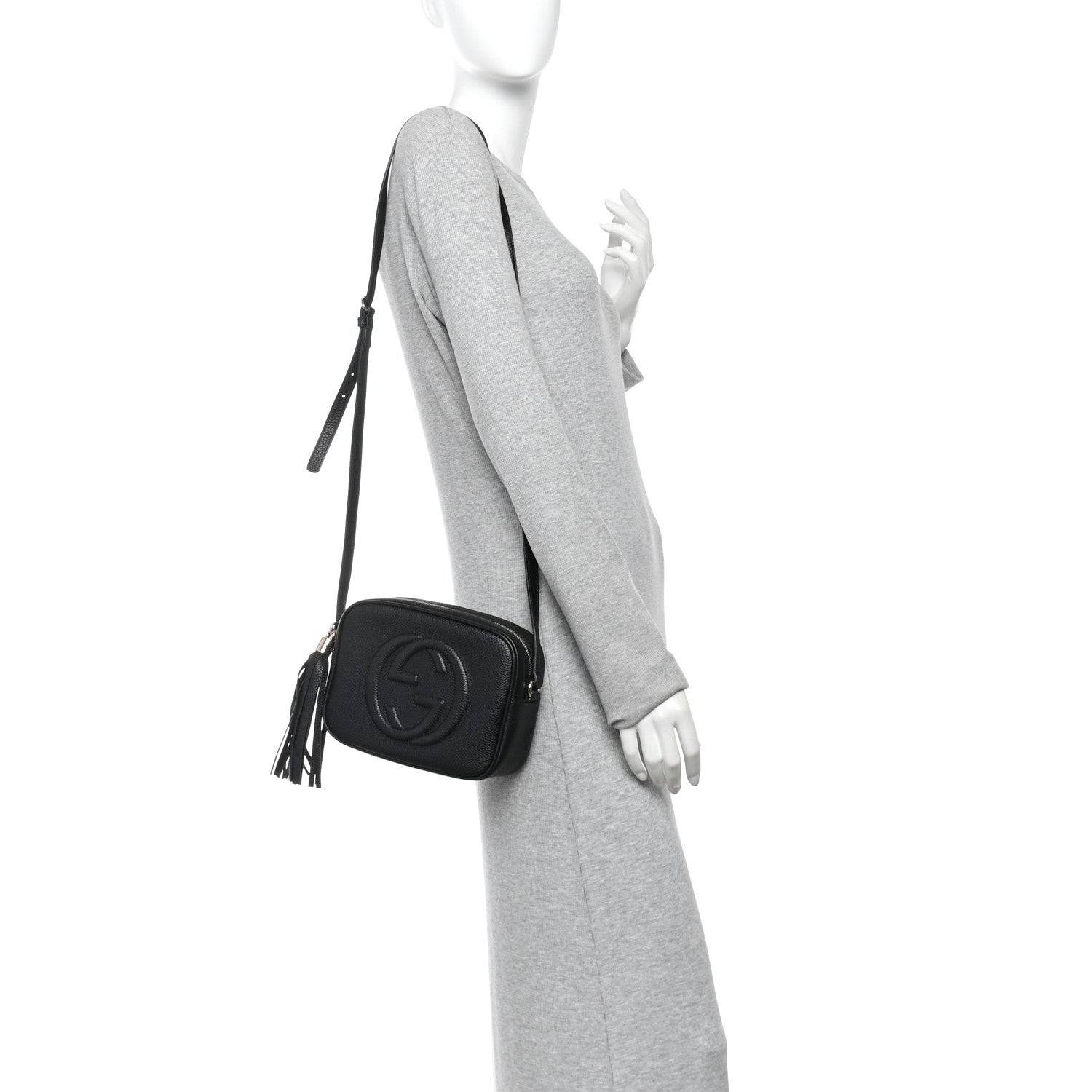 Gucci Pebbled Calfskin Small Soho Disco Bag Black Black 2 of 11