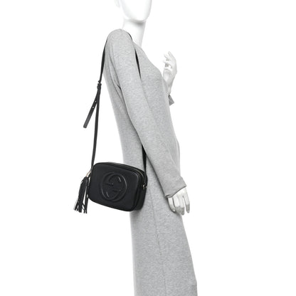 Gucci Pebbled Calfskin Small Soho Disco Bag Black Black 2 of 11