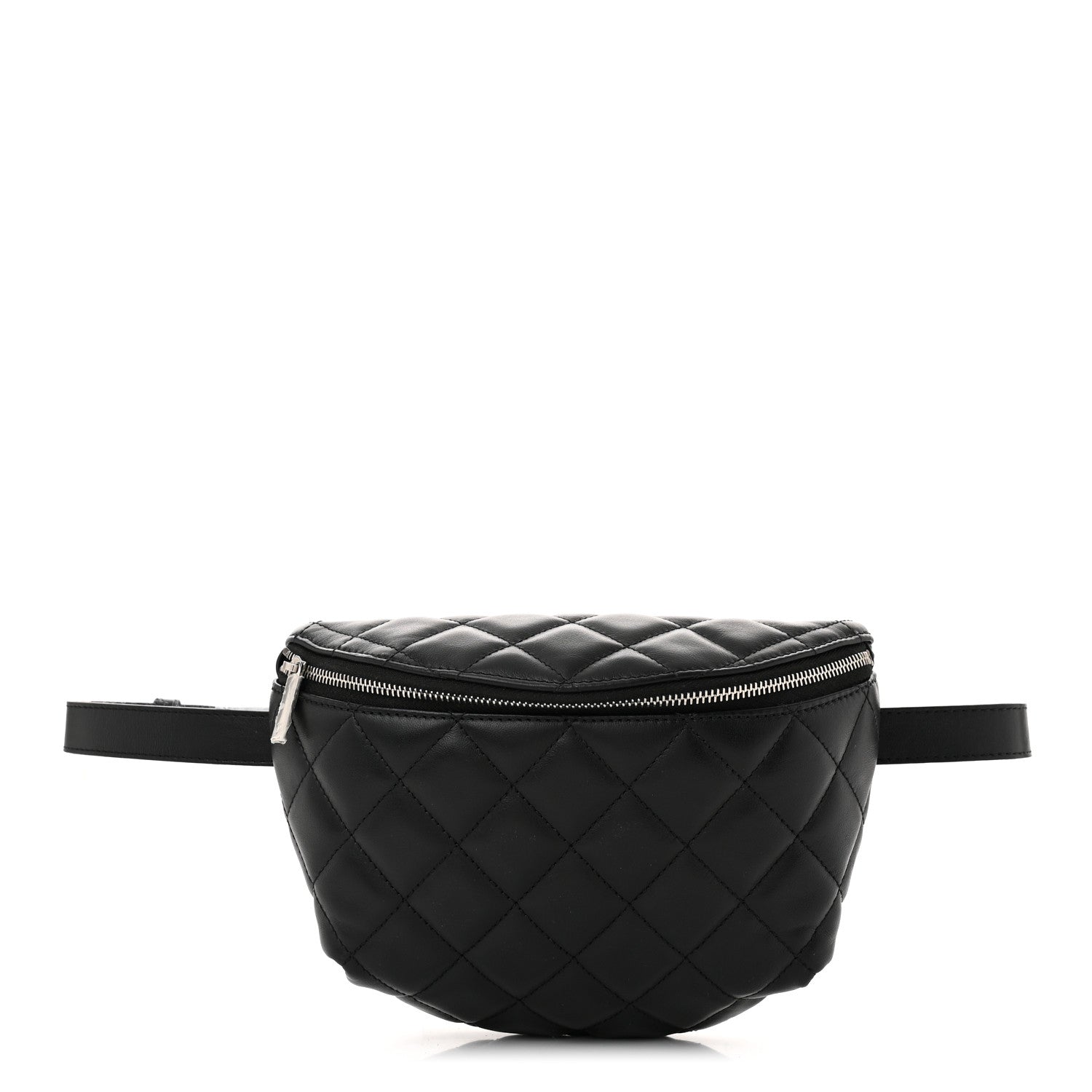 Chanel Calfskin Quilted Waist Belt Bag Black 1 of 11