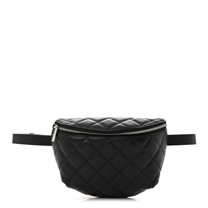 Chanel Calfskin Quilted Waist Belt Bag Black 1 of 11