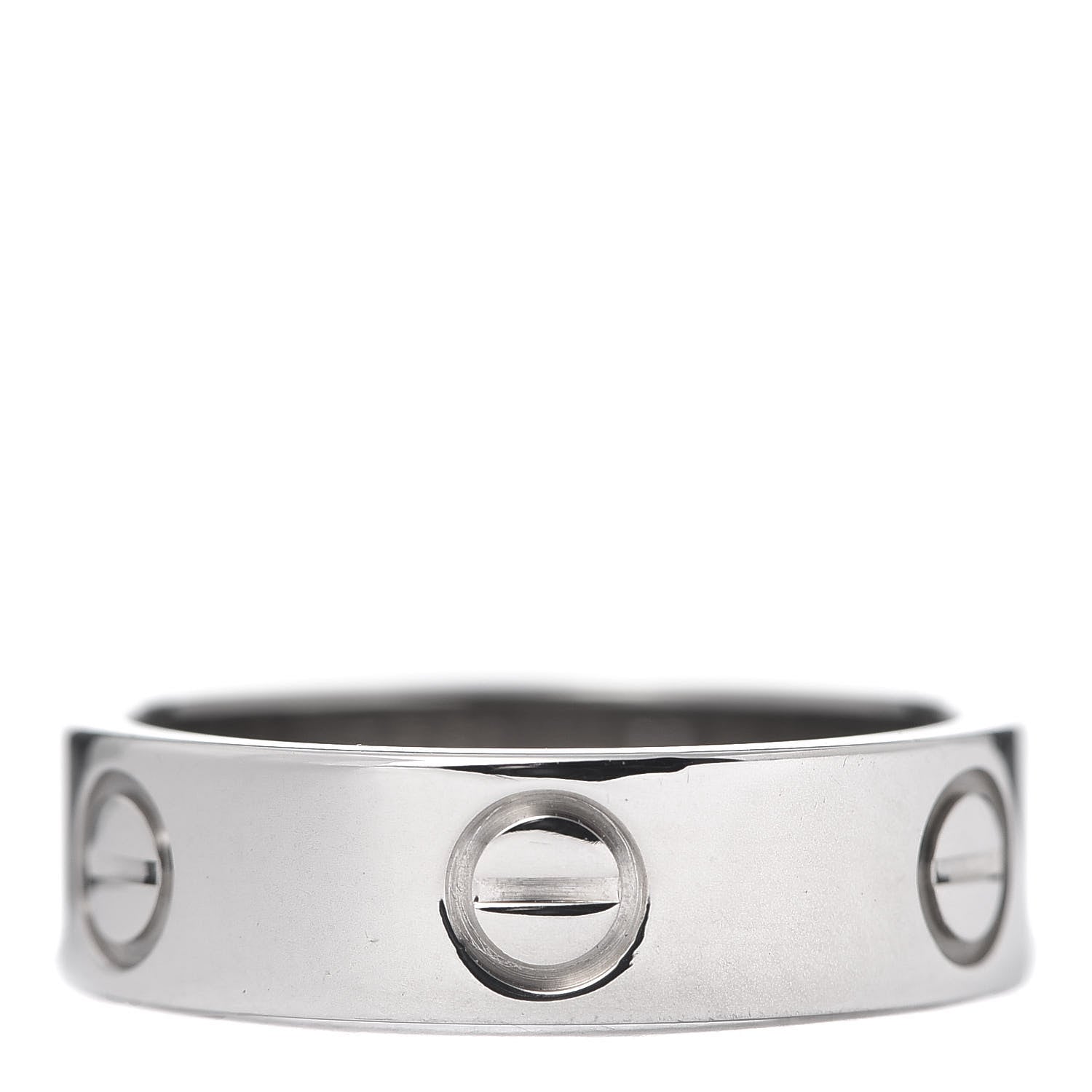 Cartier 18K White Gold 5.5mm LOVE Ring 53 6.25 3 of 4