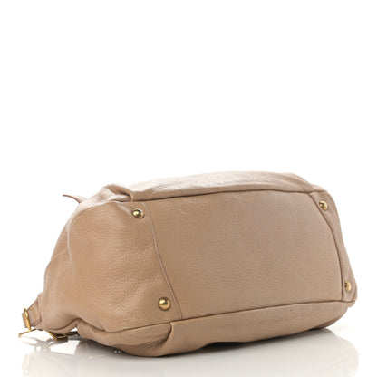 Prada Cervo Lux Chain Hobo Naturale 3 of 16
