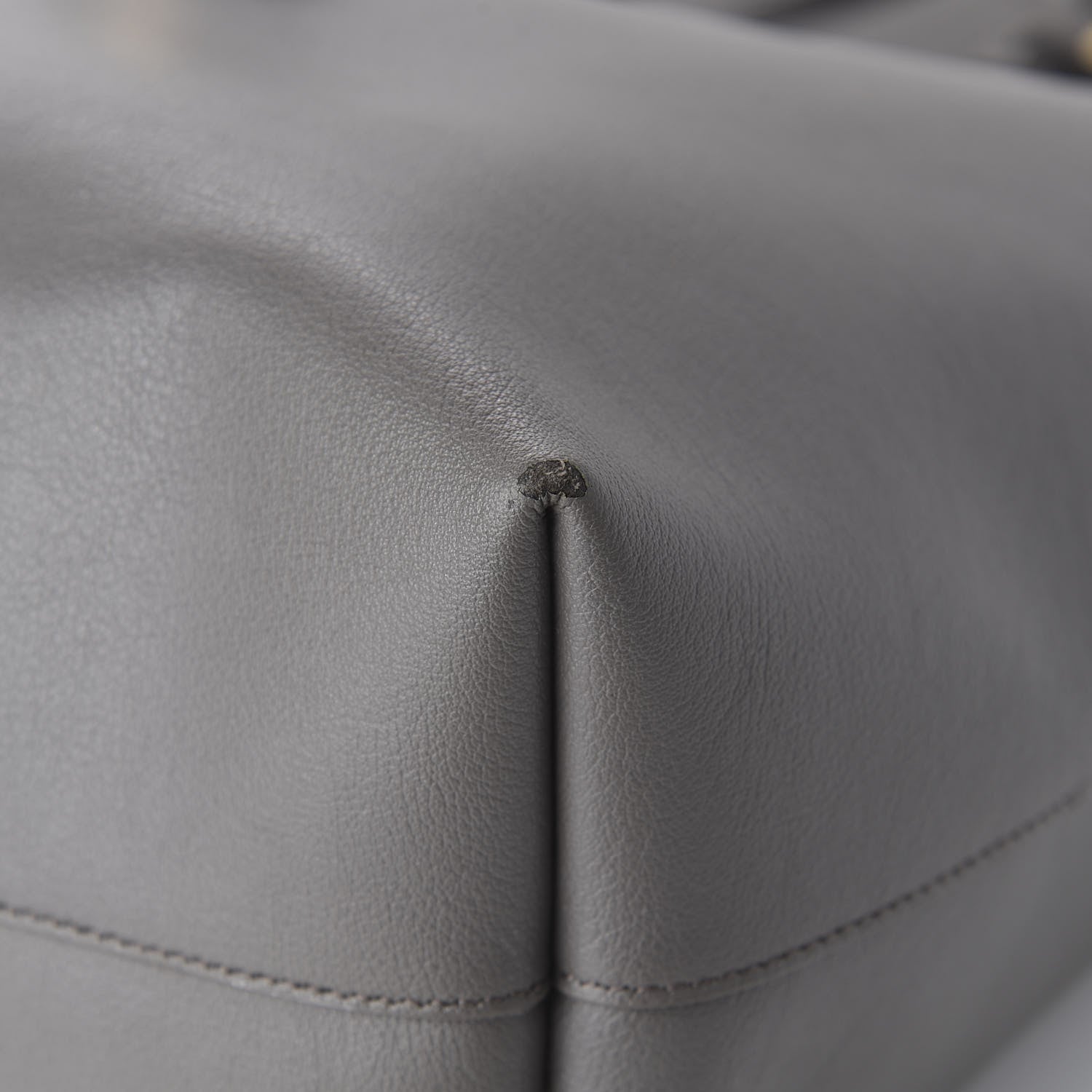 Saint Laurent Calfskin Large Shopping Tote Fog 10 of 11