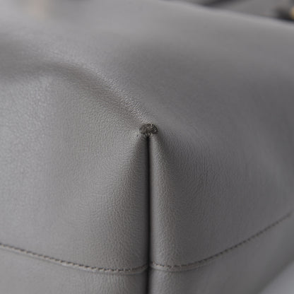 Saint Laurent Calfskin Large Shopping Tote Fog 10 of 11
