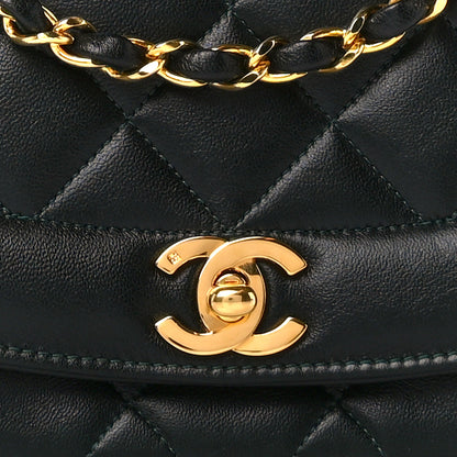 Chanel Lambskin Quilted Medium Single Flap Green 9 of 11