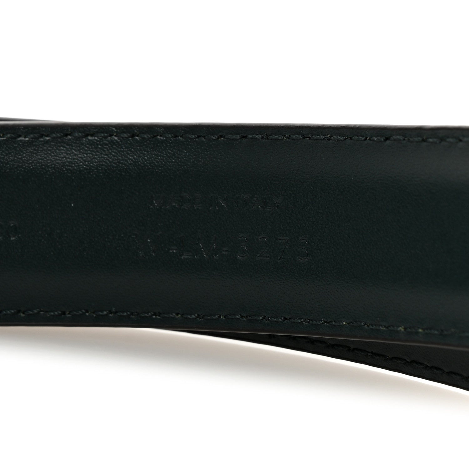 Celine Box Calfskin Triomphe Belt 80 32 Green 6 of 6