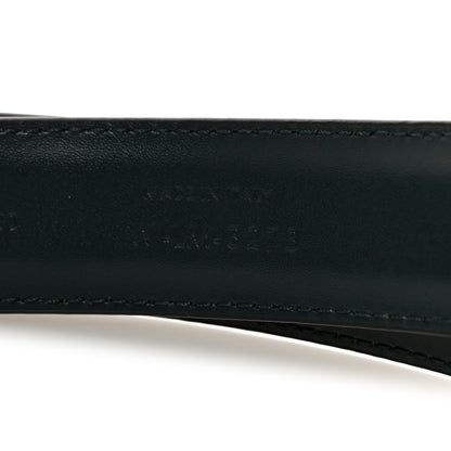 Celine Box Calfskin Triomphe Belt 80 32 Green 6 of 6