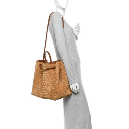 Bottega Veneta Suede Intrecciato Large Andiamo Shoulder Bag Acorn 2 of 12