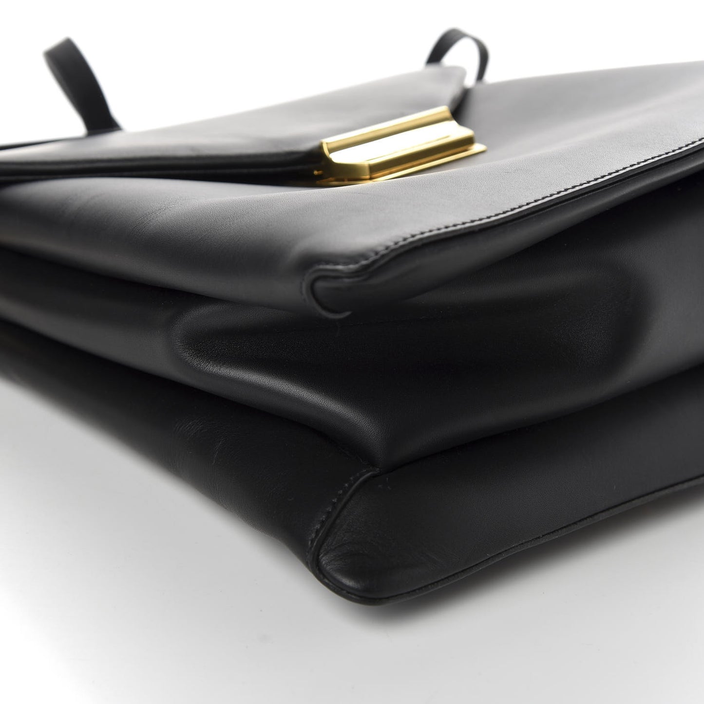 New Calfskin Medium Ingrid Top Handle Bag Black