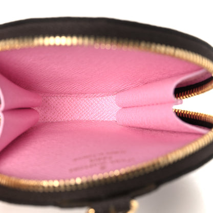 Louis Vuitton Monogram 2021 Christmas Animation Japanese Garden Round Coin Purse Wisteria Pink 5 of 7