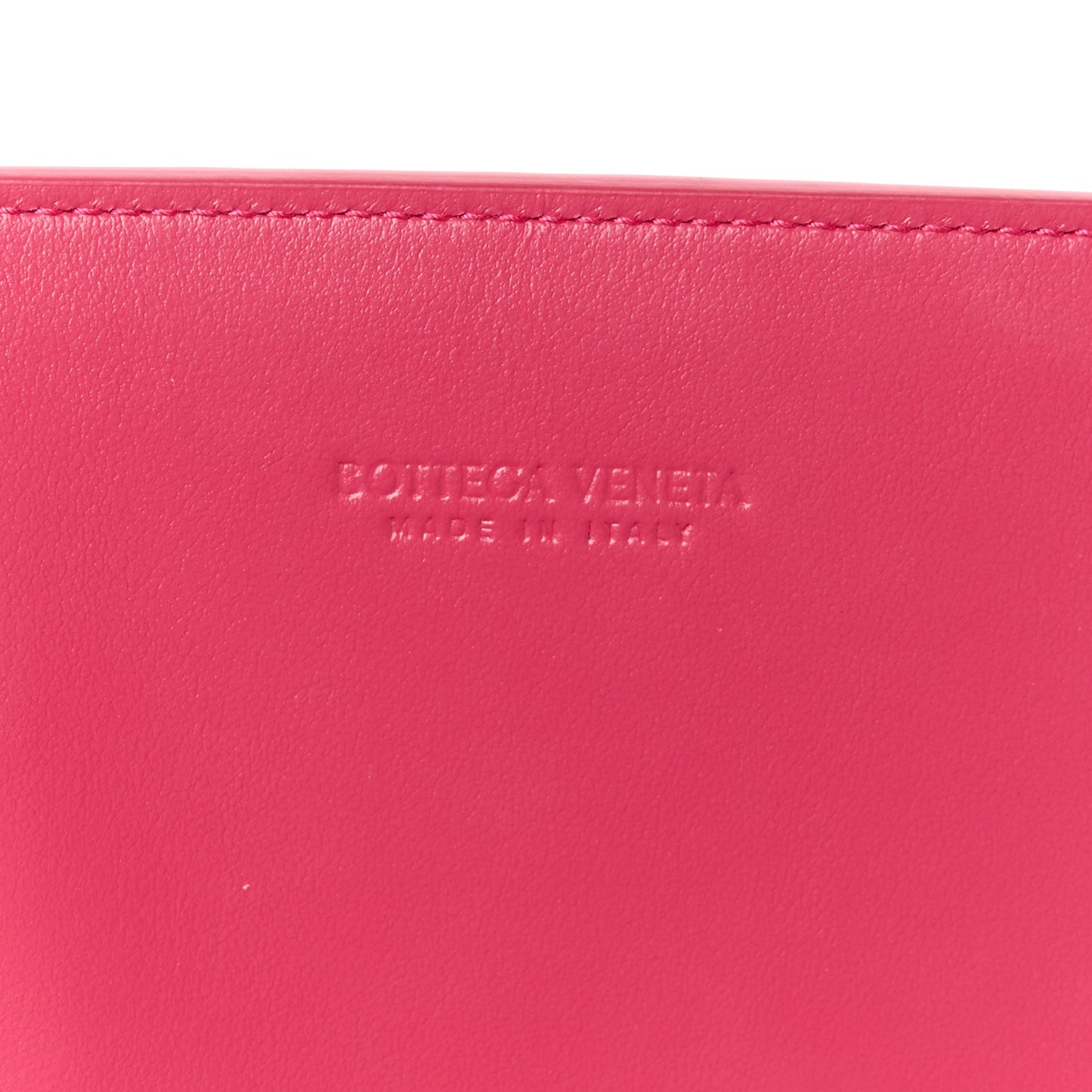 Nappa Intrecciato Flap Pouch Cranberry