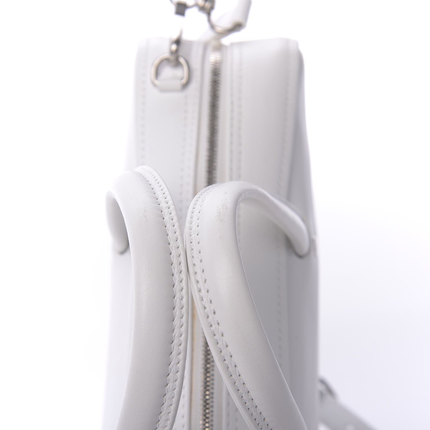 Balenciaga Calfskin XS Triangle Duffle White 10 of 10