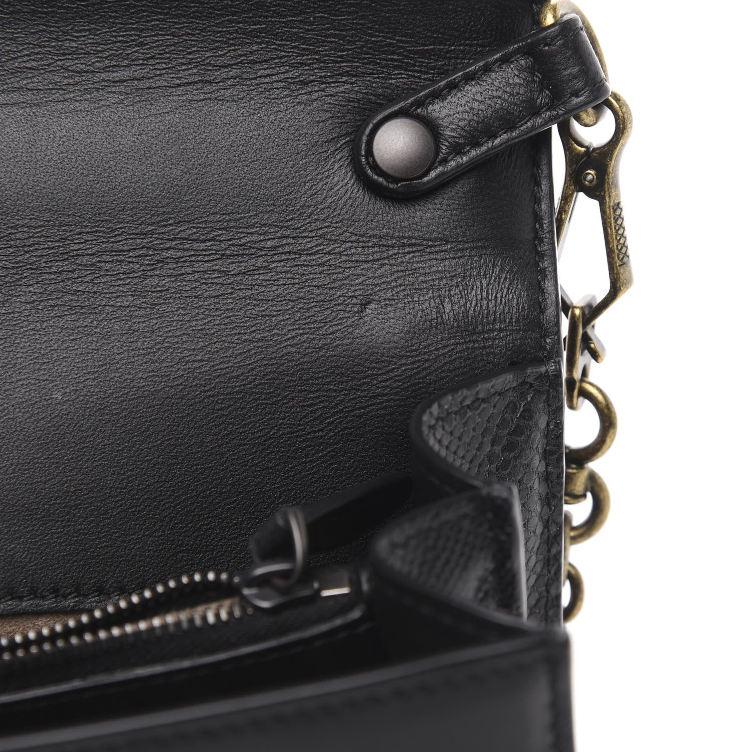 Bottega Veneta Pony Hair Karung BV Patch Knot Chain Clutch Black Monalisa Orange 12 of 12
