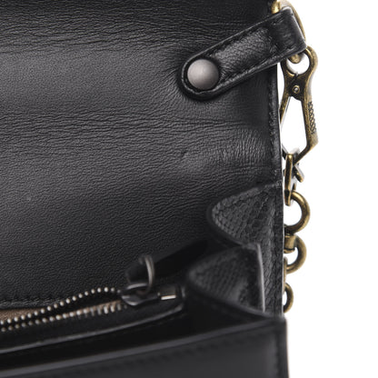 Bottega Veneta Pony Hair Karung BV Patch Knot Chain Clutch Black Monalisa Orange 12 of 12