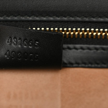 Gucci Guccissima Medium Sylvie Top Handle Bag Black Pink 7 of 16