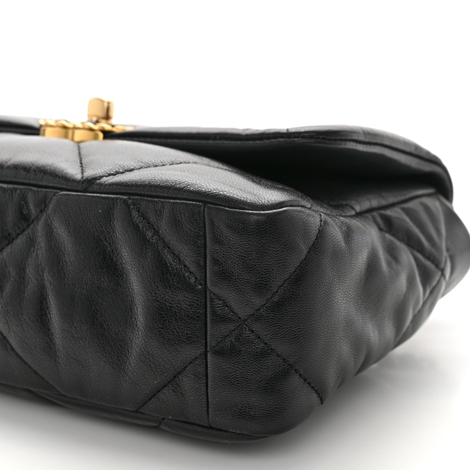 Chanel Goatskin Quilted Medium Chanel 19 Flap Black 10 of 10