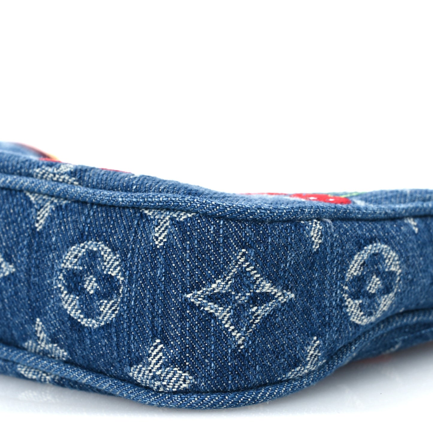 LV X TM Monogram Denim Cerises Pochette Accessories Blue